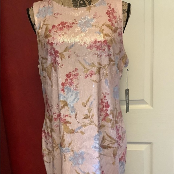 NWT Vince Camuto Sequin Floral Dress. Bought but never wore it. New w/tags - Picture 4 of 13